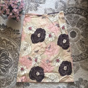 RW&CO. Floral Pencil Skirt